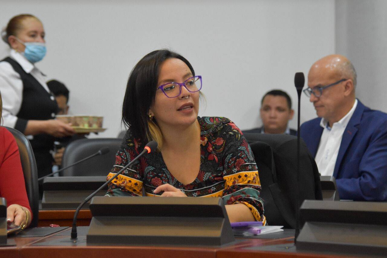 La representante a la Cámara por el Movimiento Dignidad Jennifer Pedraza.