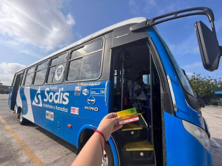 Es la primera ruta con pago electrónico.