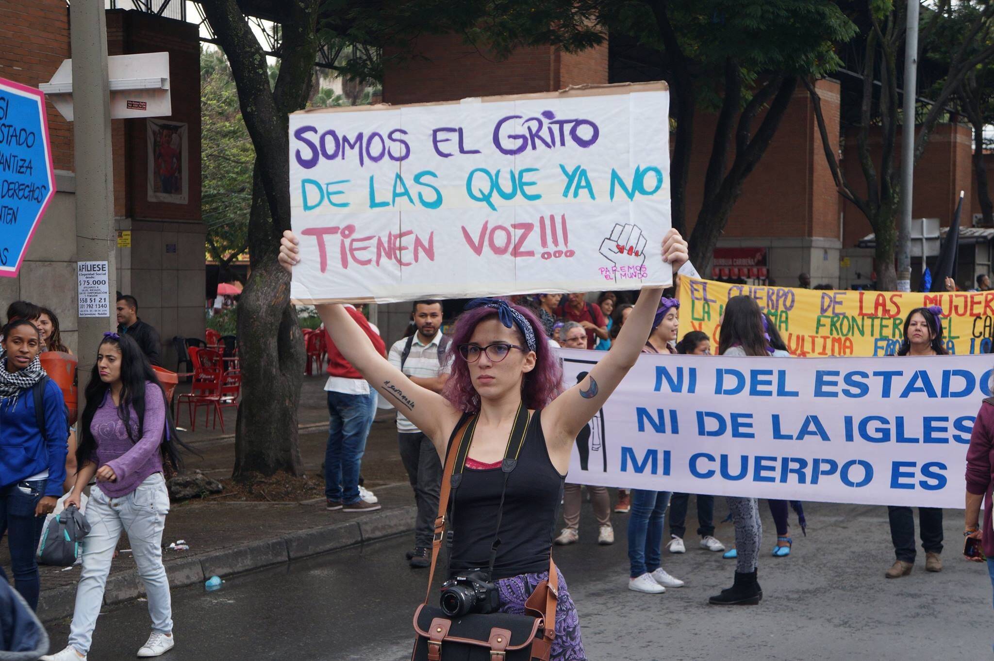 Marcha contra la violencia hacia las mujeres en el país.