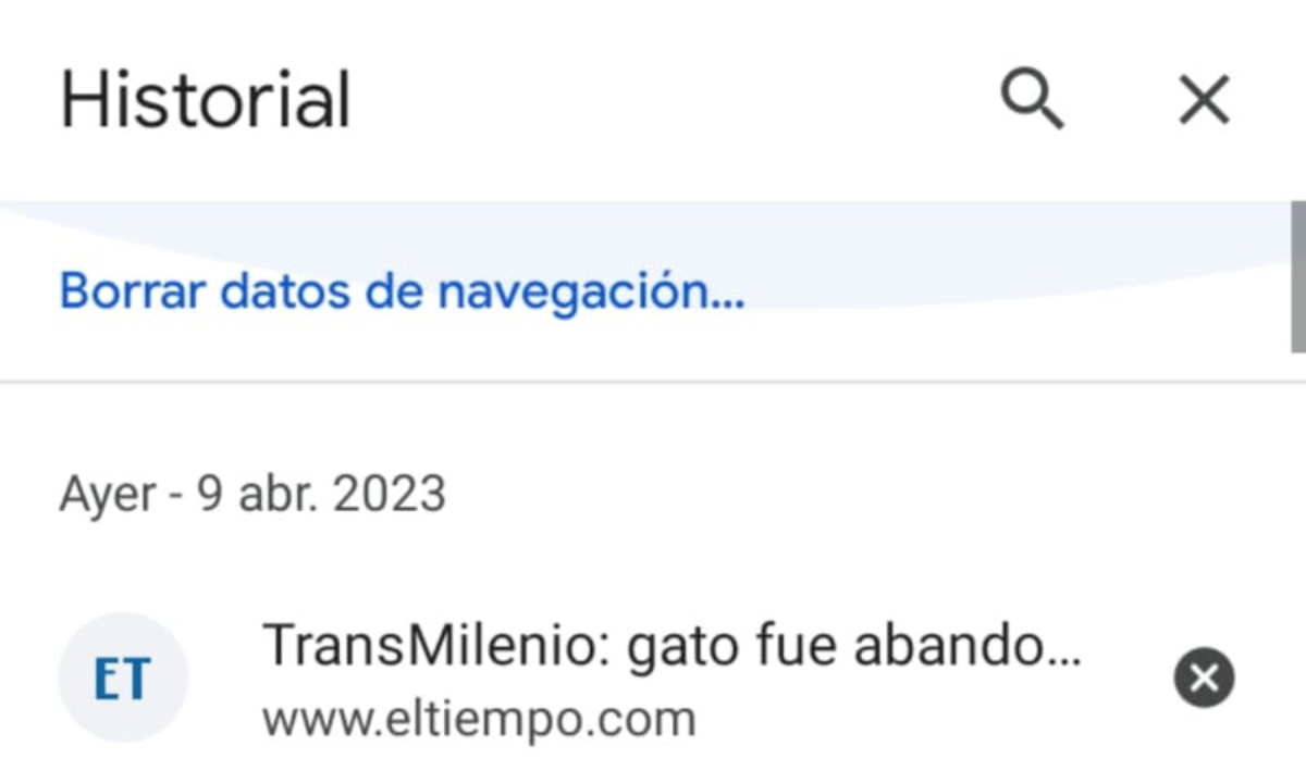 Paso a paso para borrar el historial de su computador y celular