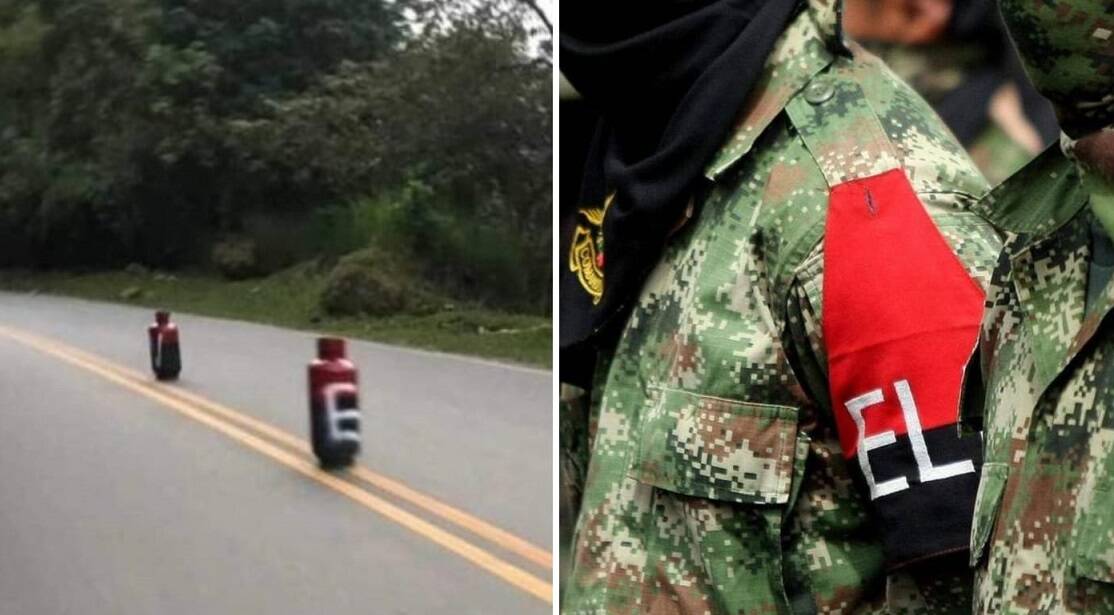 El Eln tiene cilindros abandonados y panfletos en varias regiones.