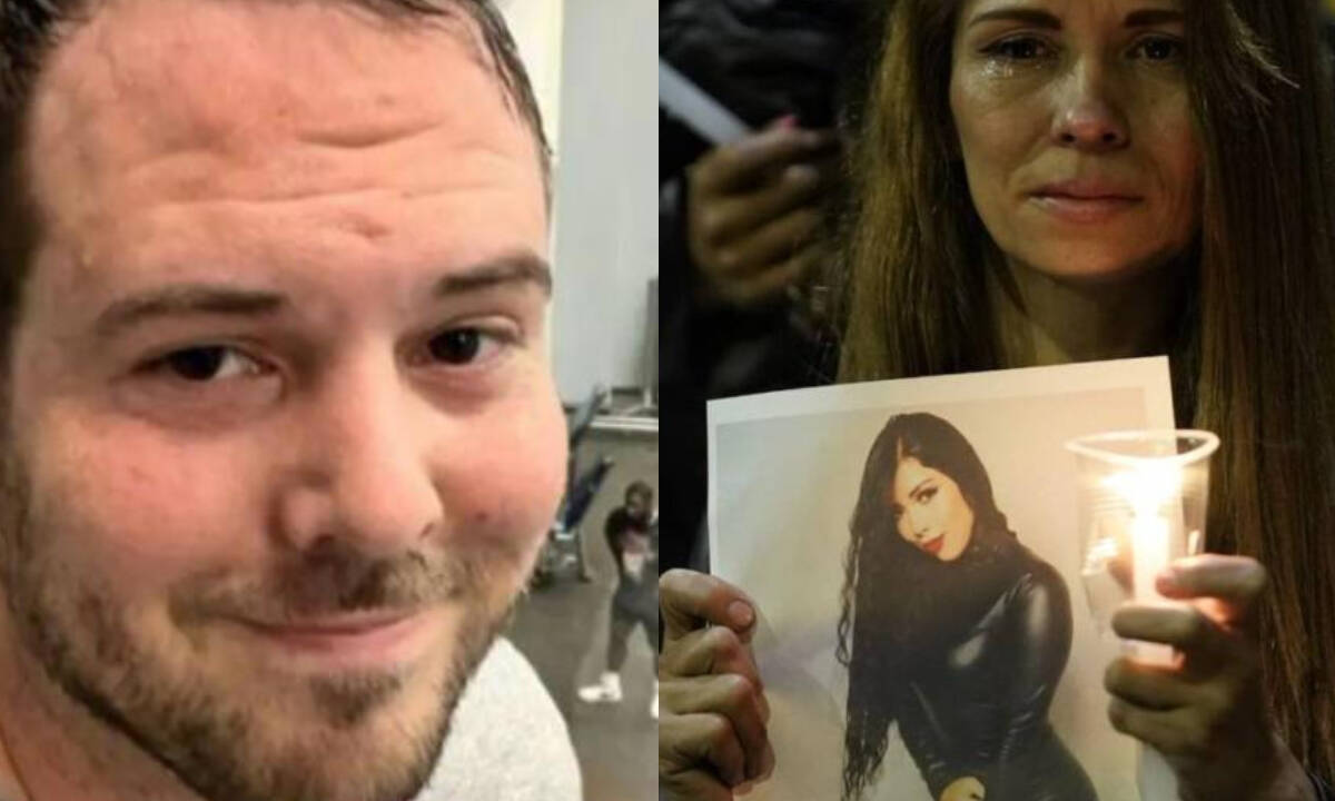 John Poulos y la mamá de Valentina Trespalacios.
