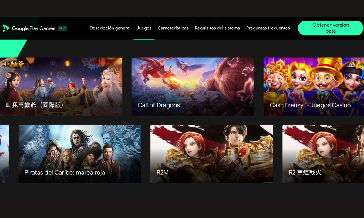 Así puede instalar la beta de Google Play Juegos para poder jugar en PC