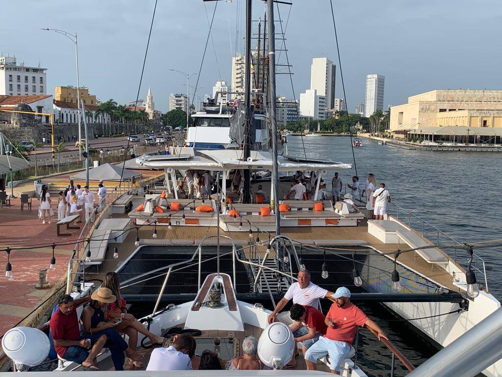 Muelle de la Bodeguita en el Centro Histórico de Cartagena.