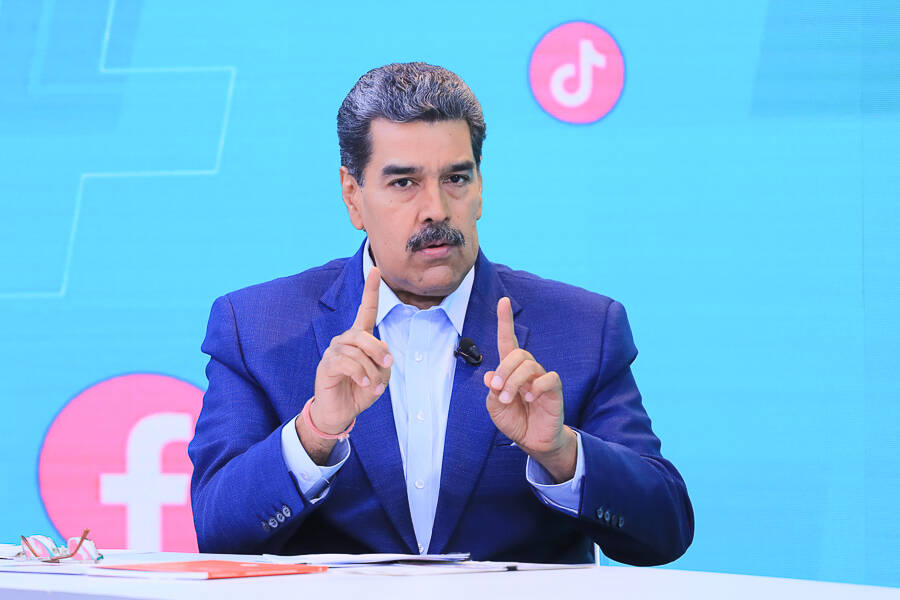 Nicolás Maduro en su programa de televisión.