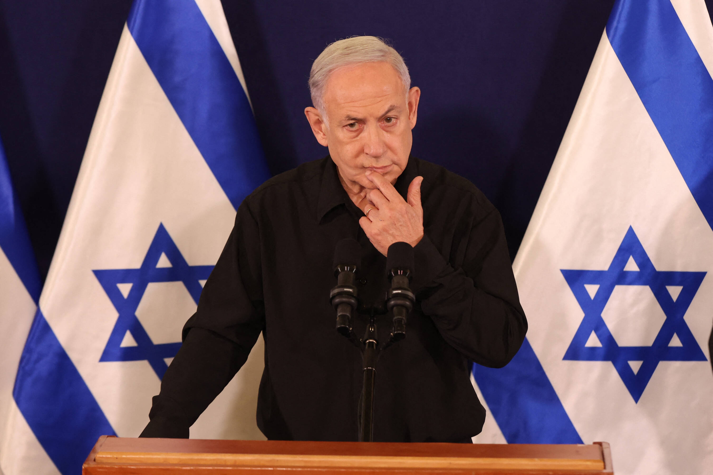 The Prime Minister of Israel, Benjamin Netanyahu.