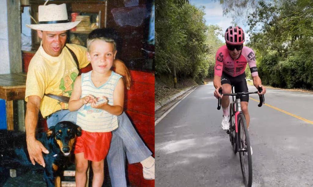 El padre del ciclista solía acompañarlos a los entrenamientos.