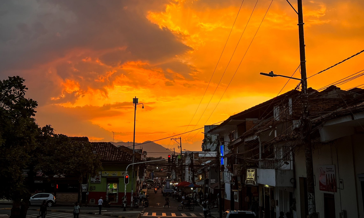 Atardecer en Santander de Quilichao, Cauca.