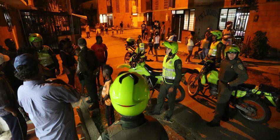 Operativos en el distrito de Aguablanca, en Cali.