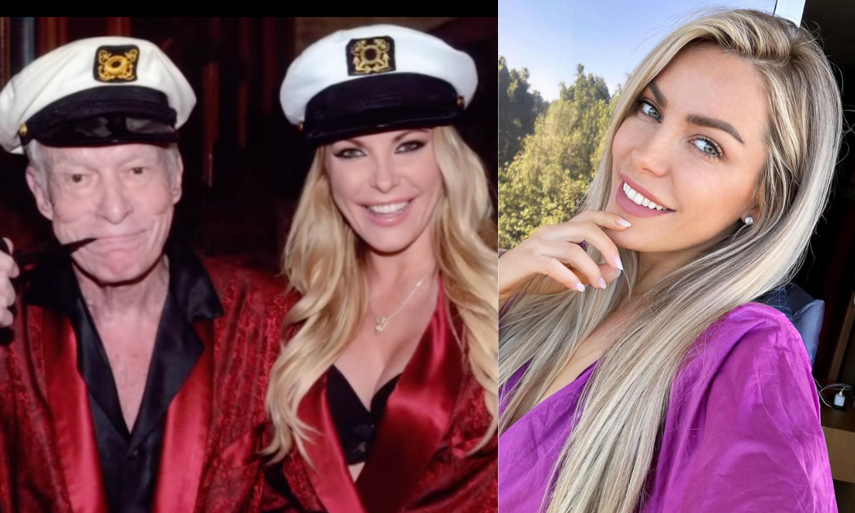 Crystal Hefner y Hugh Hefner.