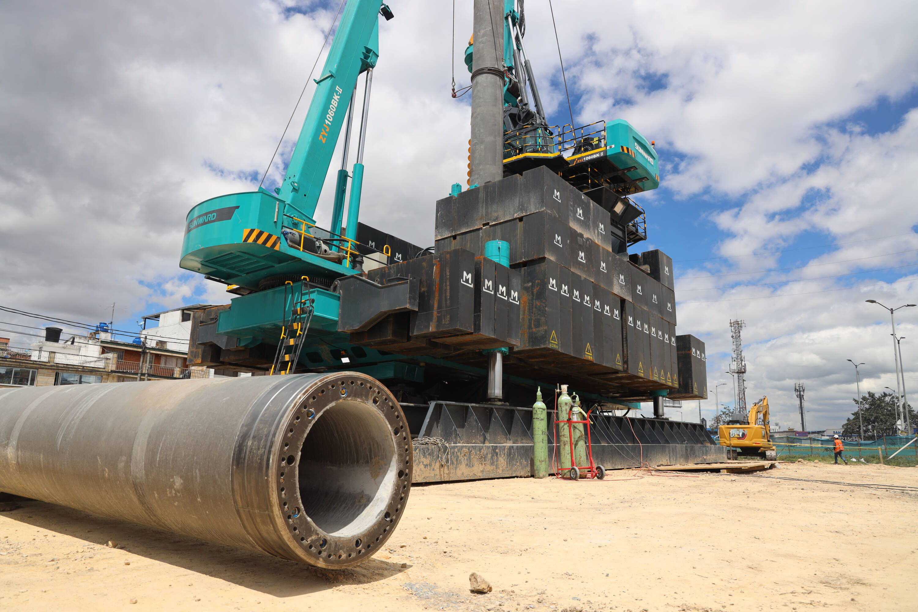 Pilotos para la Cimentacia del Metro de Bogotá.