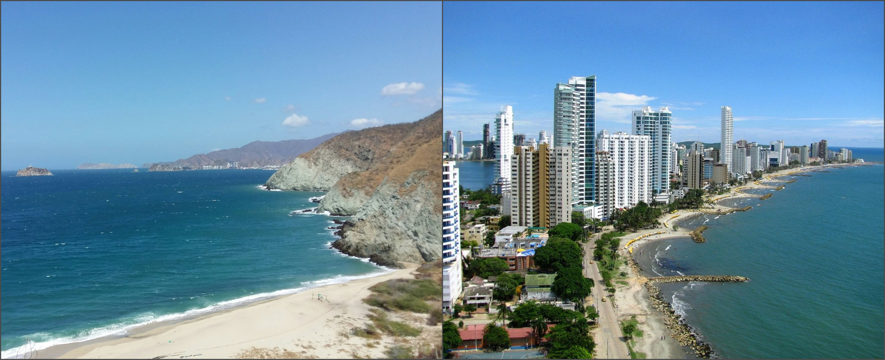 Ambas ciudades poseen extensos territorios de playas que atraen a turistas año a año.