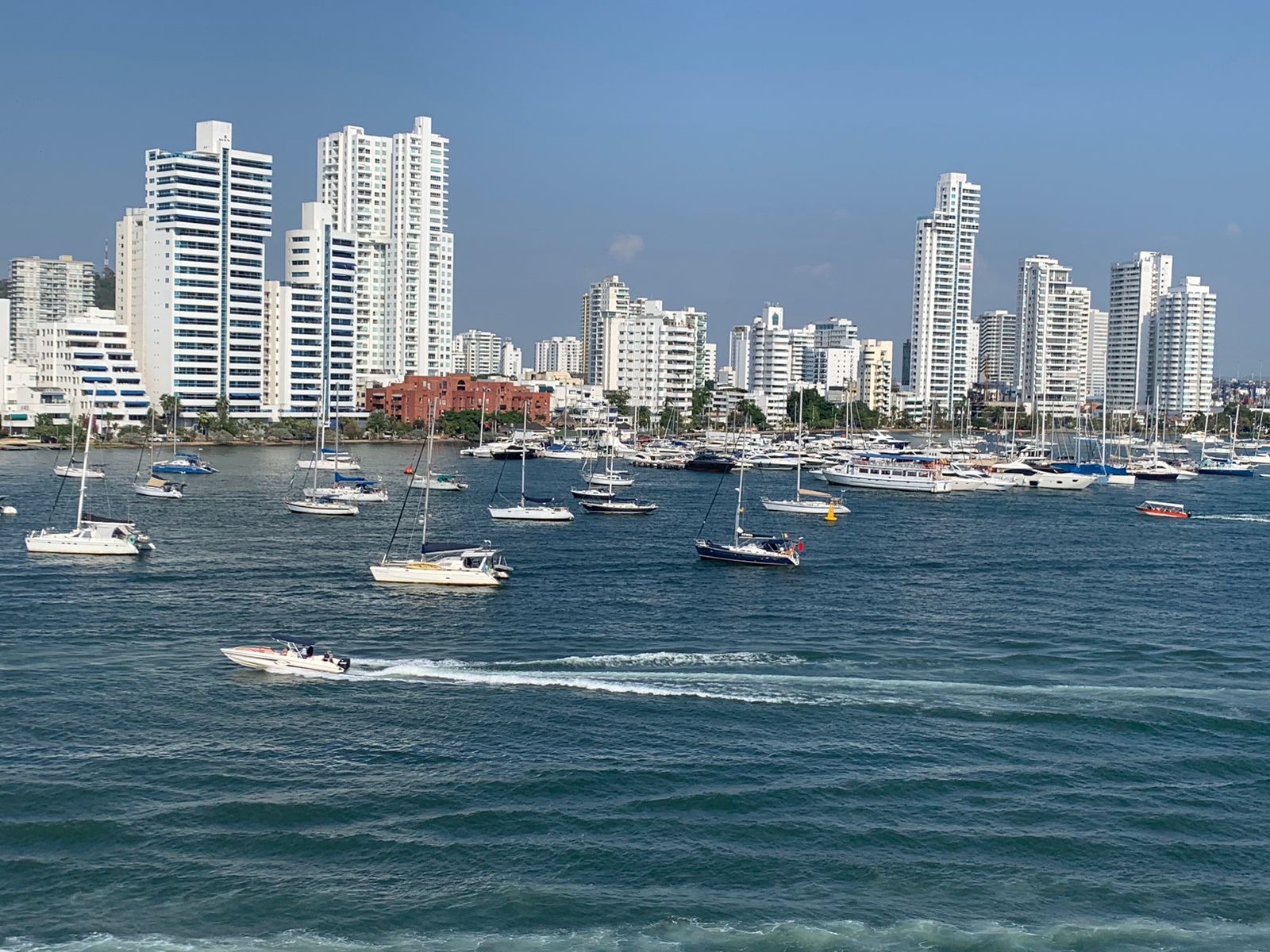 Bahía de Cartagena, como telón de fondo Manga