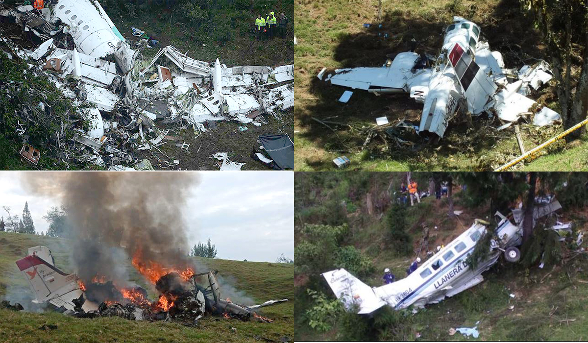 Vuelo donde iba el equipo Chapecoense