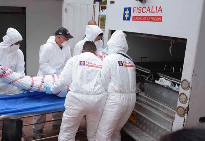 La Fiscalía hizo el levantamiento del cuerpo.