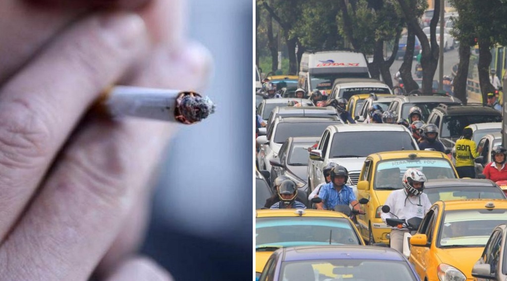 Los conductores no pueden fumar.