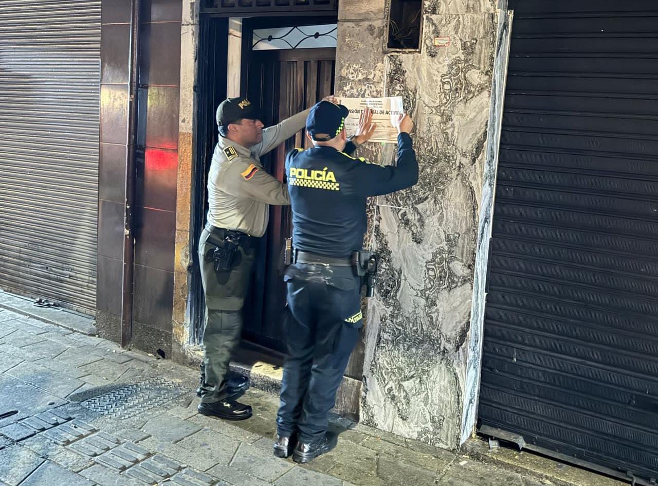 Hotel sellado por explotación sexual en el centro de Medellín.