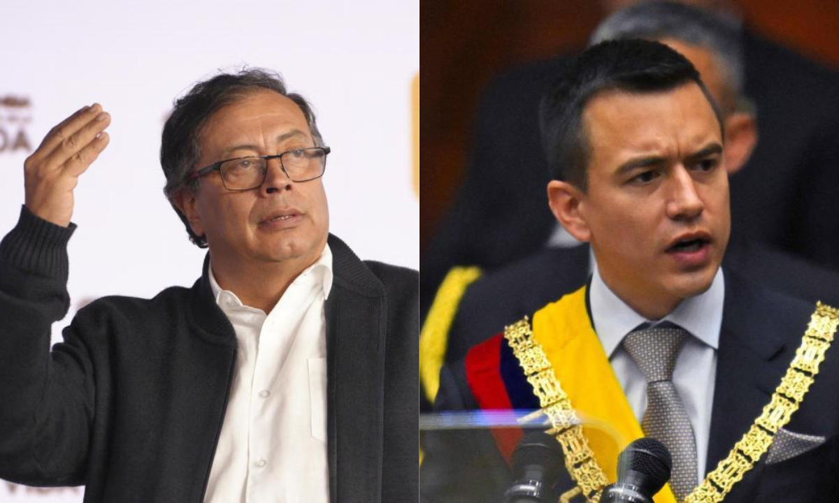 Gustavo Petro y Daniel Noboa.