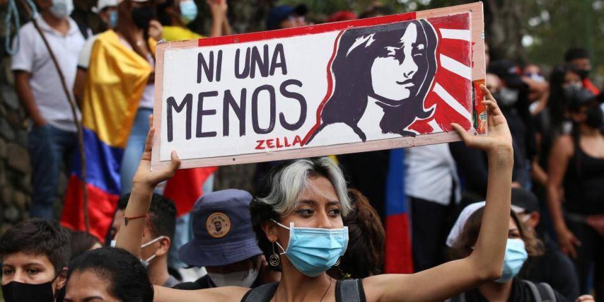 Marcha contra la violencia hacia las mujeres.