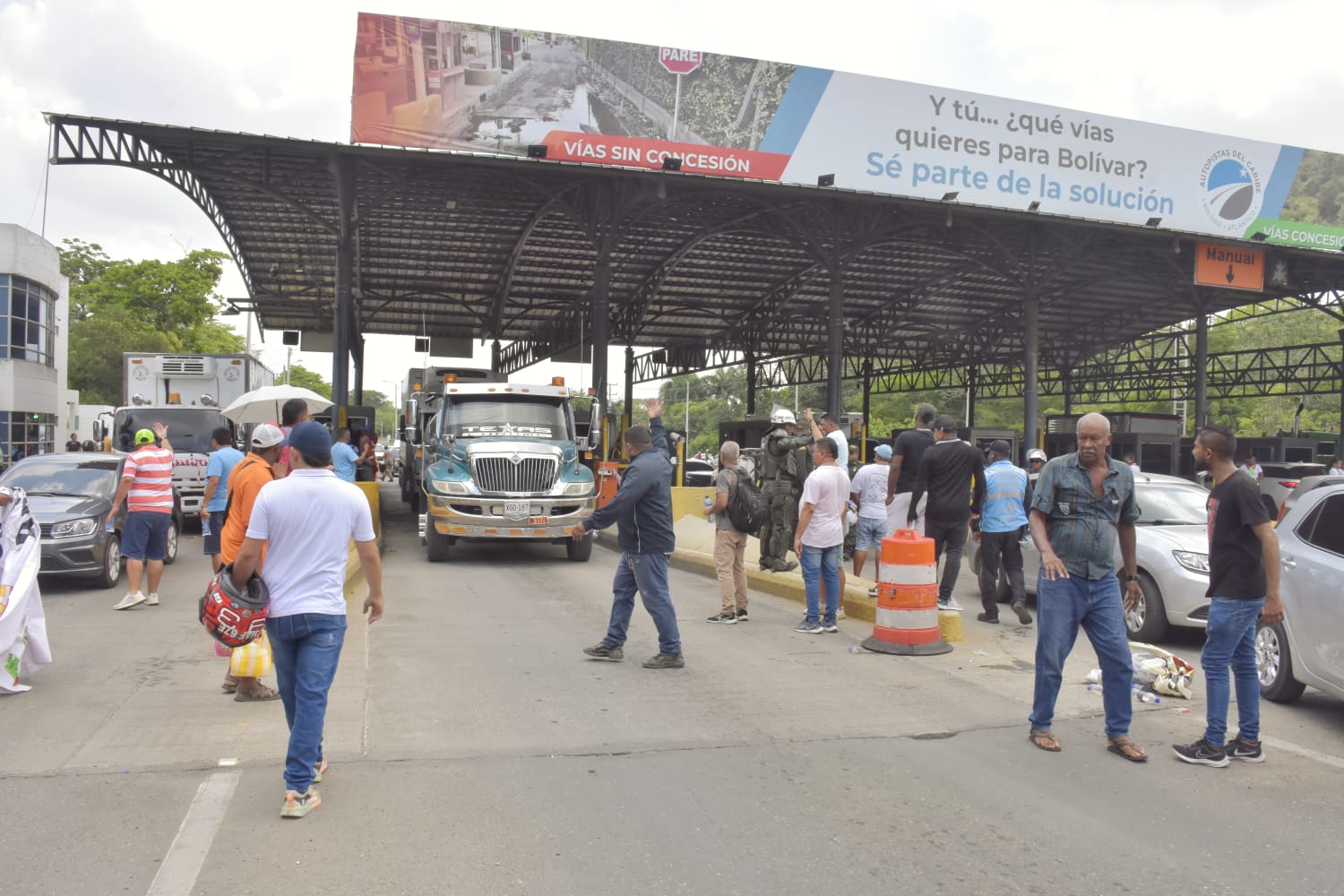 Protestas en el Peaje de Turbaco (Bolívar)