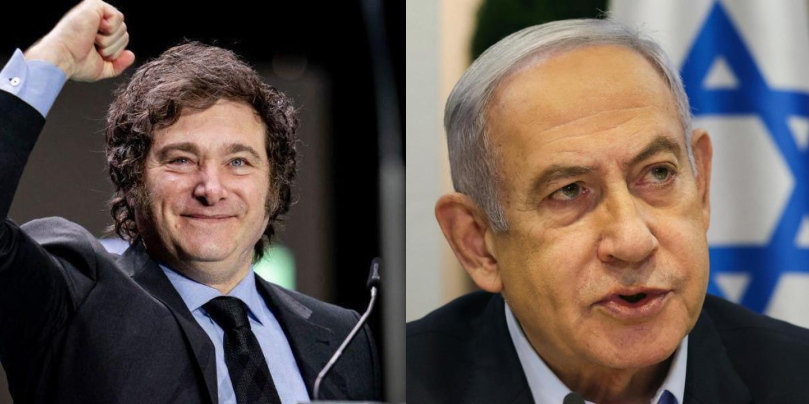 Javier Milei y Benjamin Netanyahu