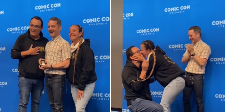 Propuesta de matrimonio en la Comic Con Colombia.