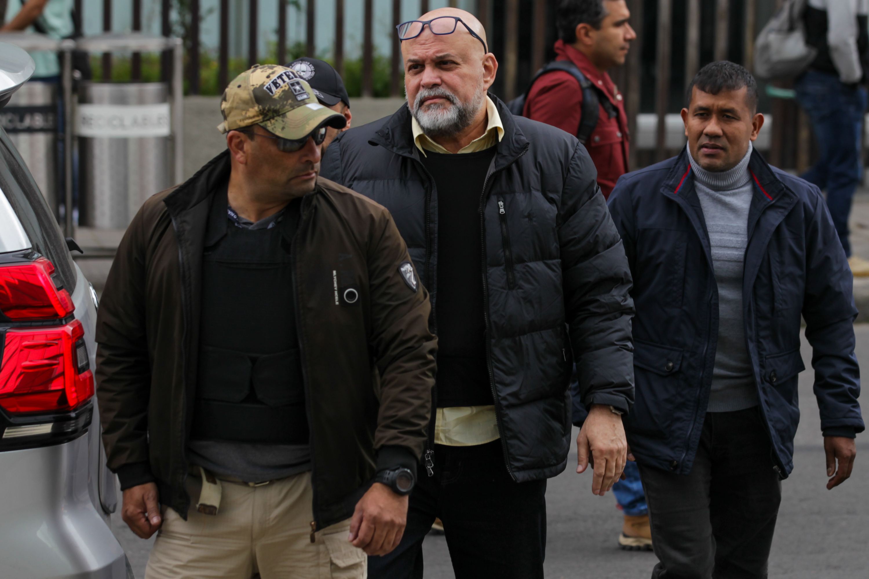 Bogotá 19 de Julio 2024. Salvatore Mancuso llega a la sala de instrucción de la Corte Suprema para rendir indagatoria en el caso de Yahir Acuña alcalde de Sincelejo.