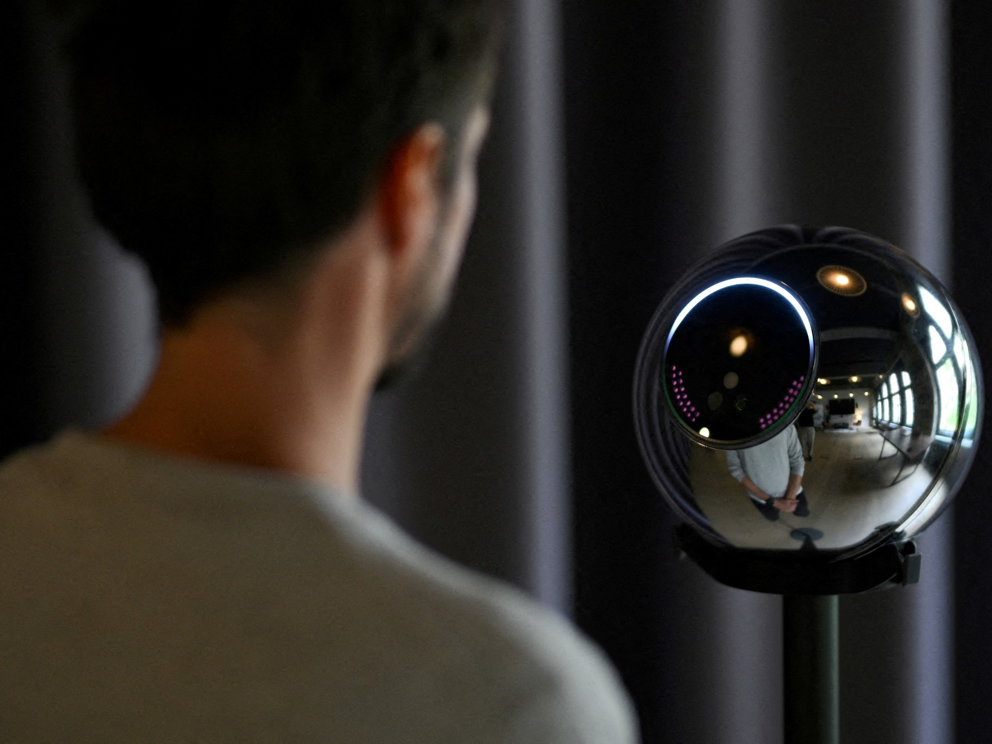 Escaneo de iris de Worldcoin.