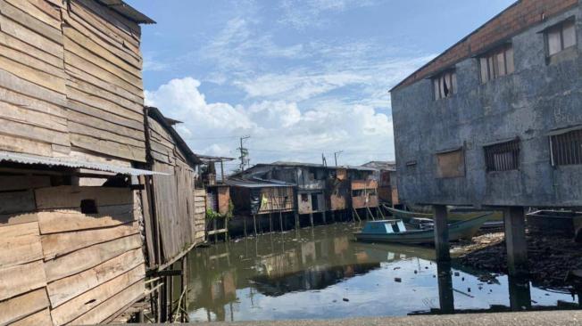 Zona insular de Buenaventura, una de las de mayor pobreza.