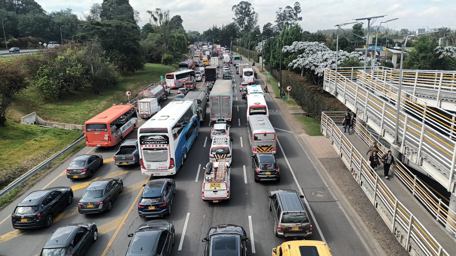 Trancón norte de Bogotá