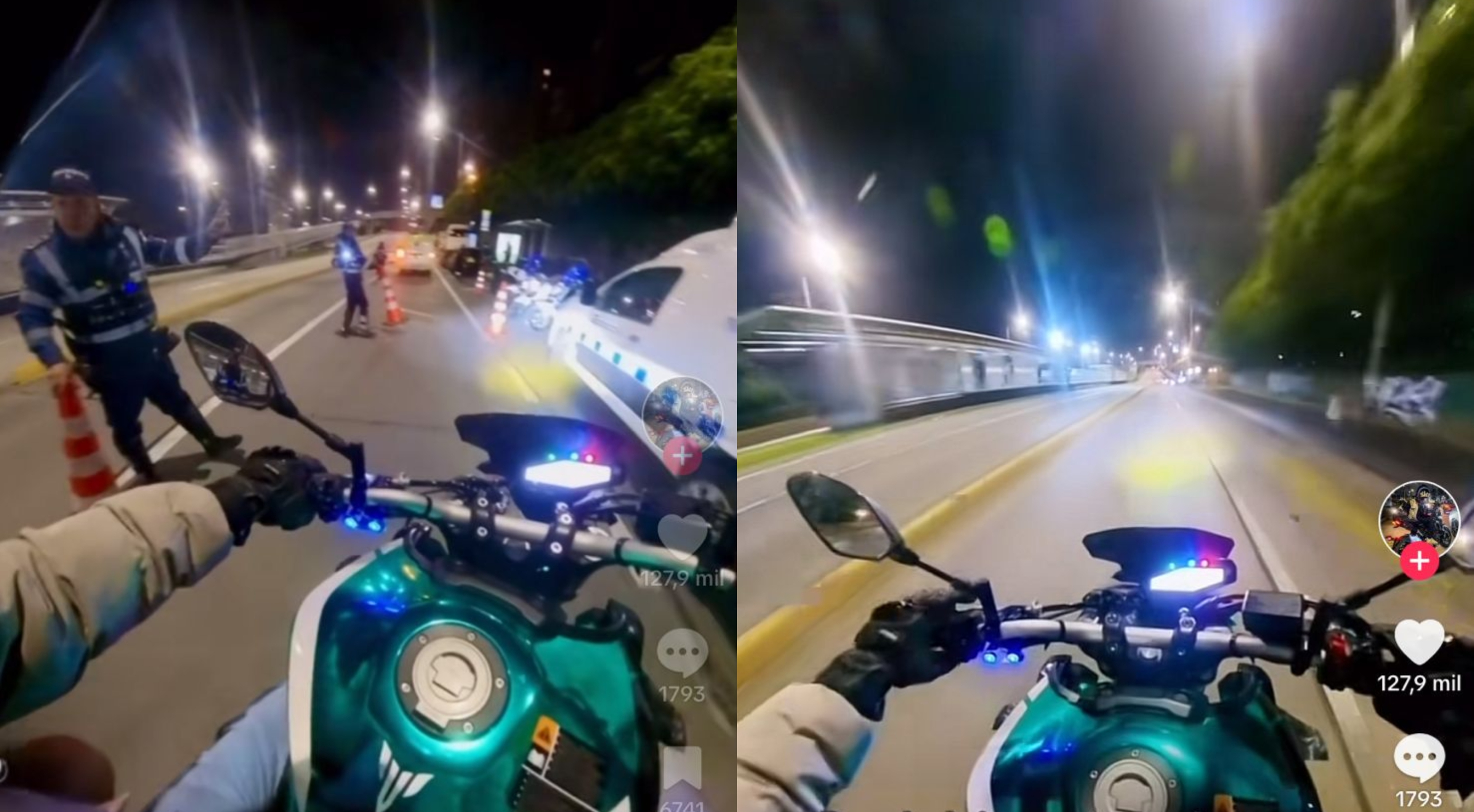 Video | Motociclista se burla de agentes de tránsito y pasa por alto un ...