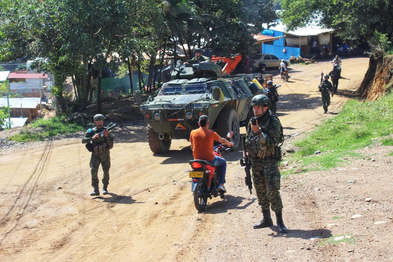 Operación de las Fuerzas Públicas en El Plateado.