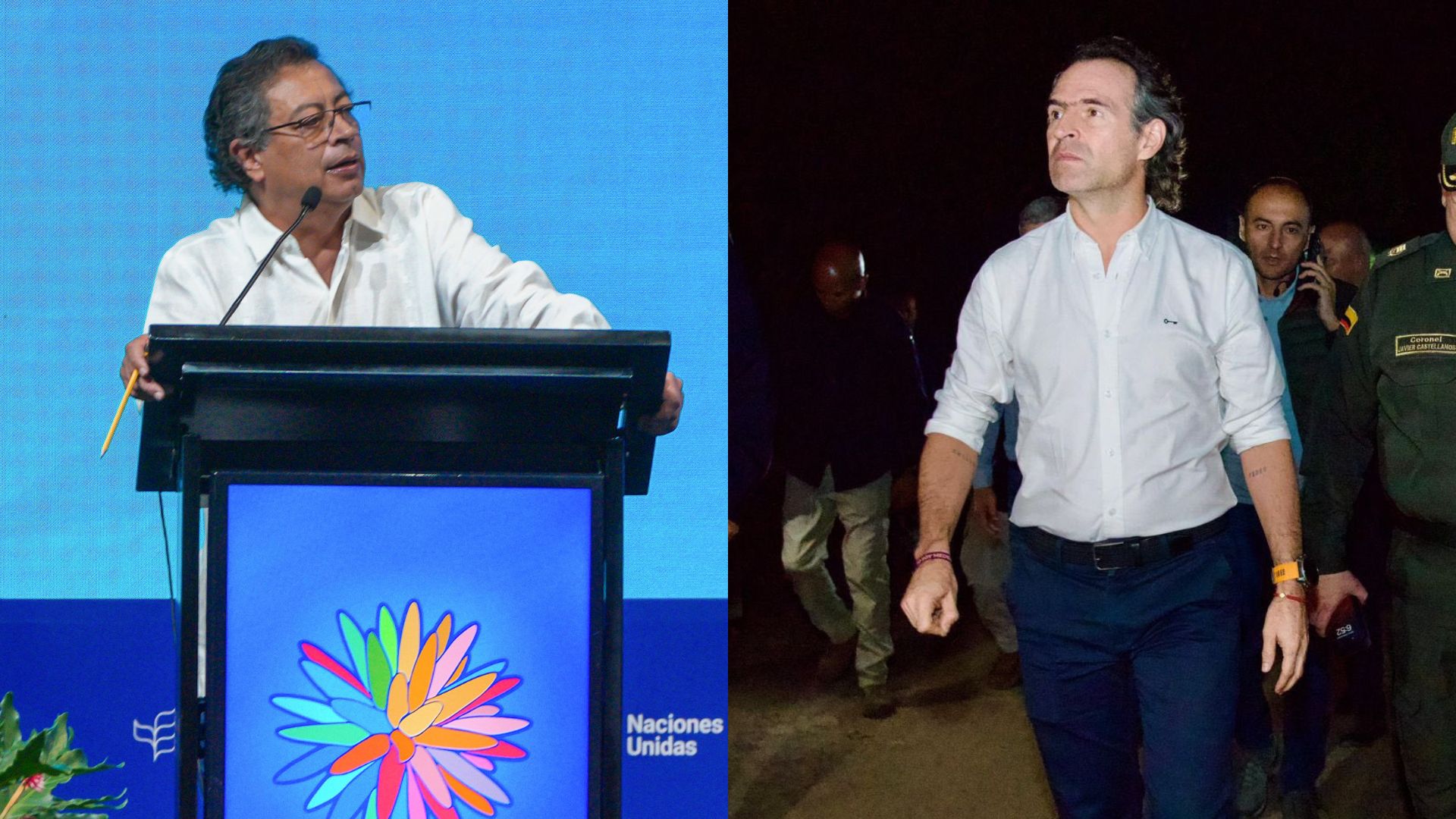 Gustavo Petro, Presidente de Colombia, Y Federico Gutiérrez