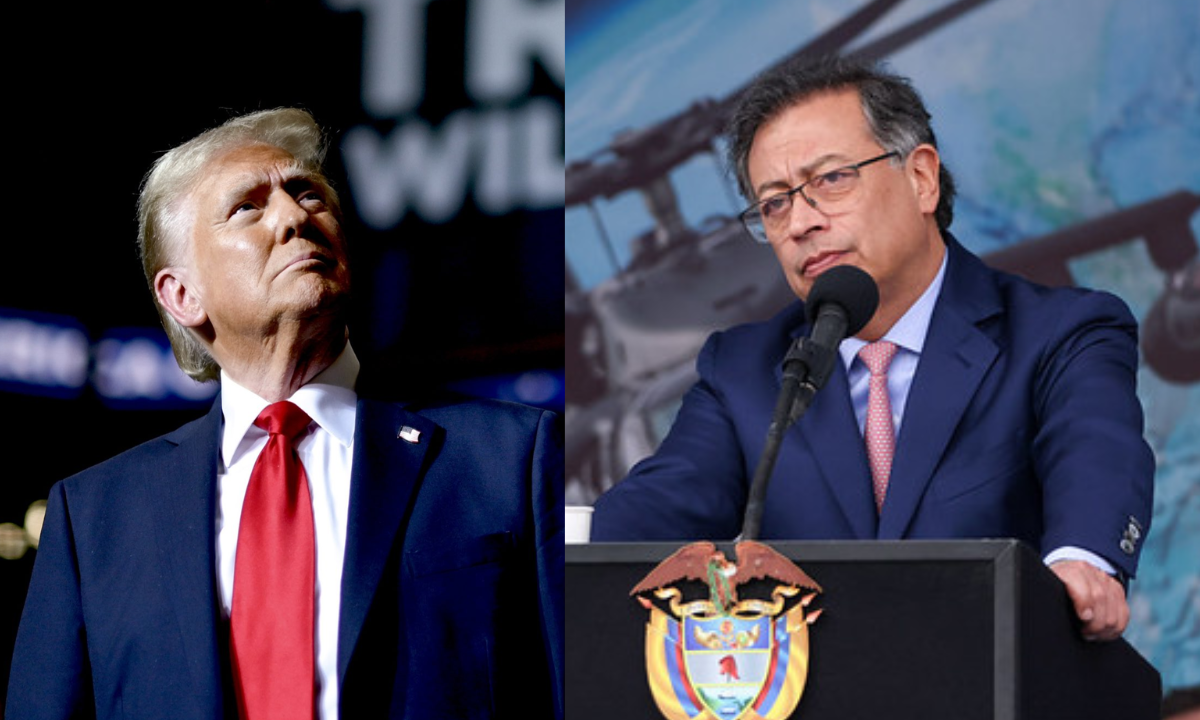 Donald Trump y Gustavo Petro.