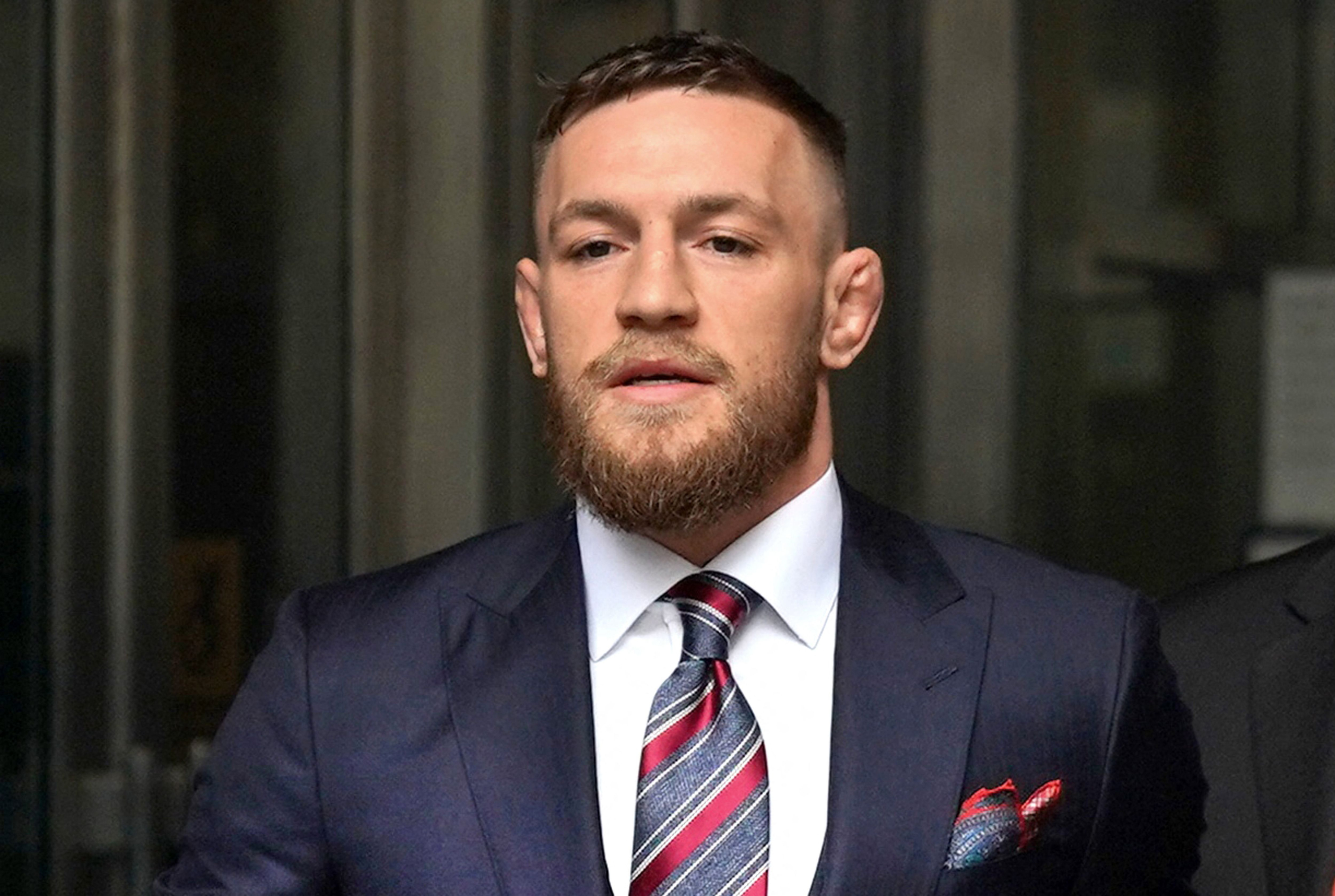 Conor McGregor, durante el juicio en su contra por violación.