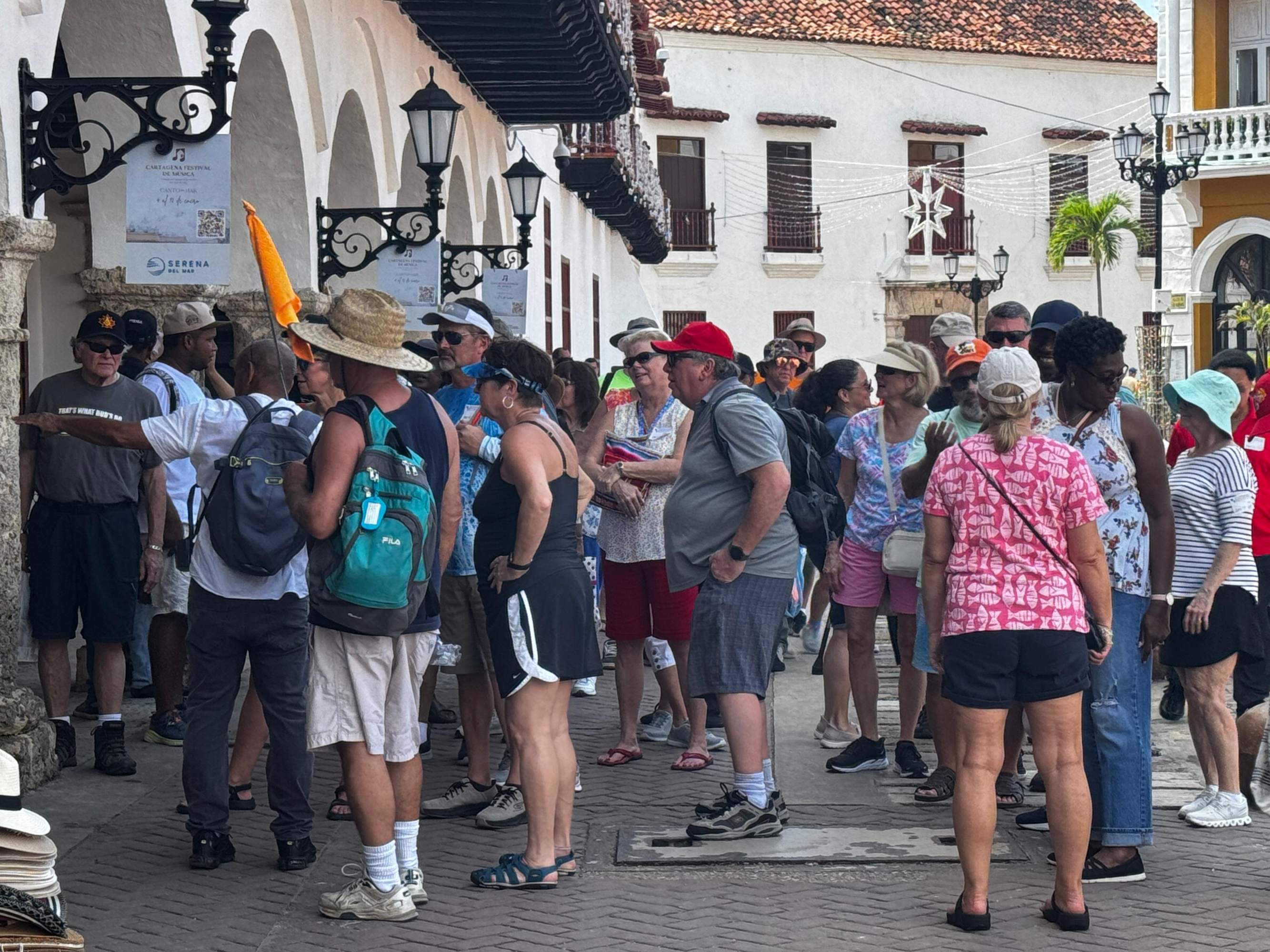 turistas en cartagena