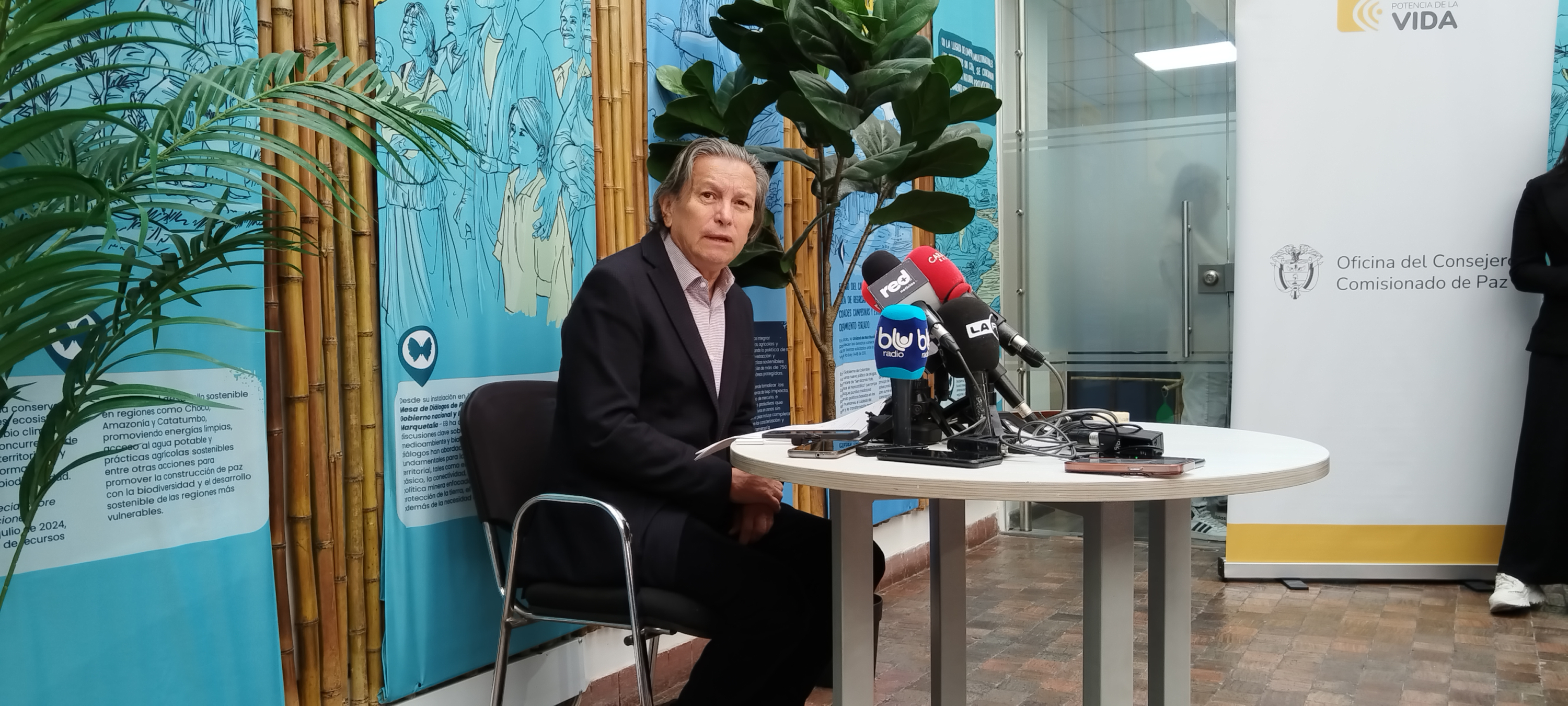 Armando Novoa en rueda de prensa.