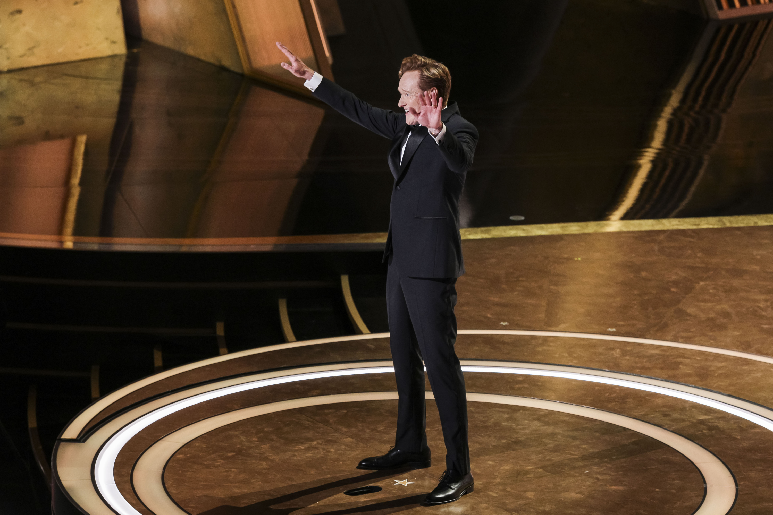 El presentador, Conan O'Brien.