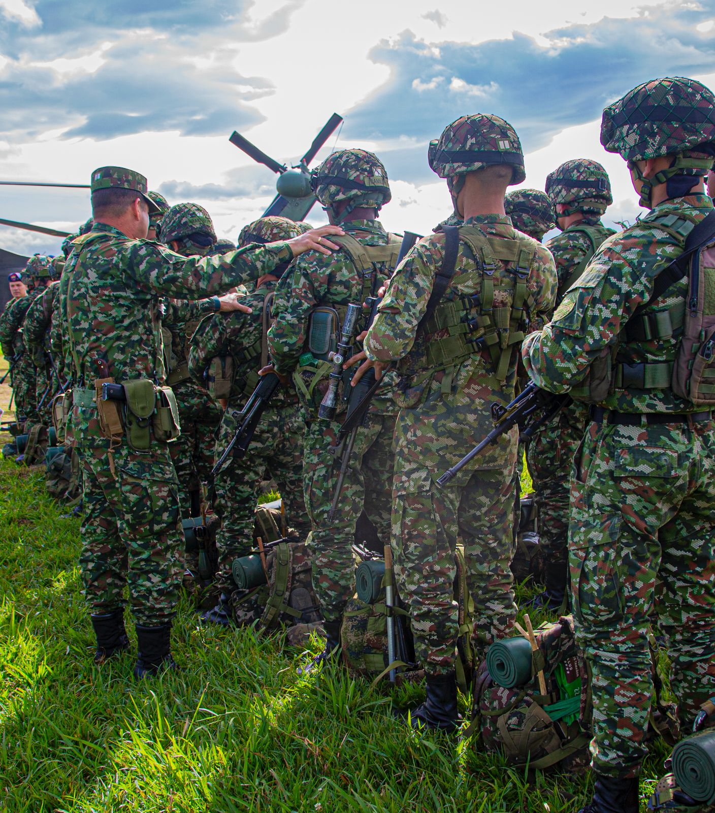 Miembros del Ejército de Colombia.