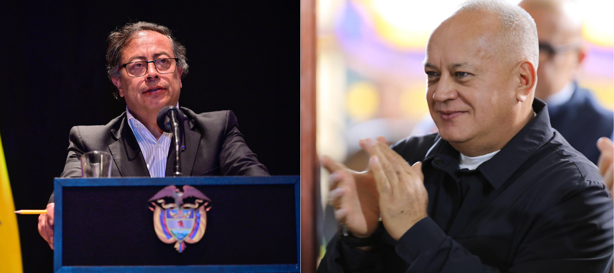 Gustavo Petro y Diosdado Cabello