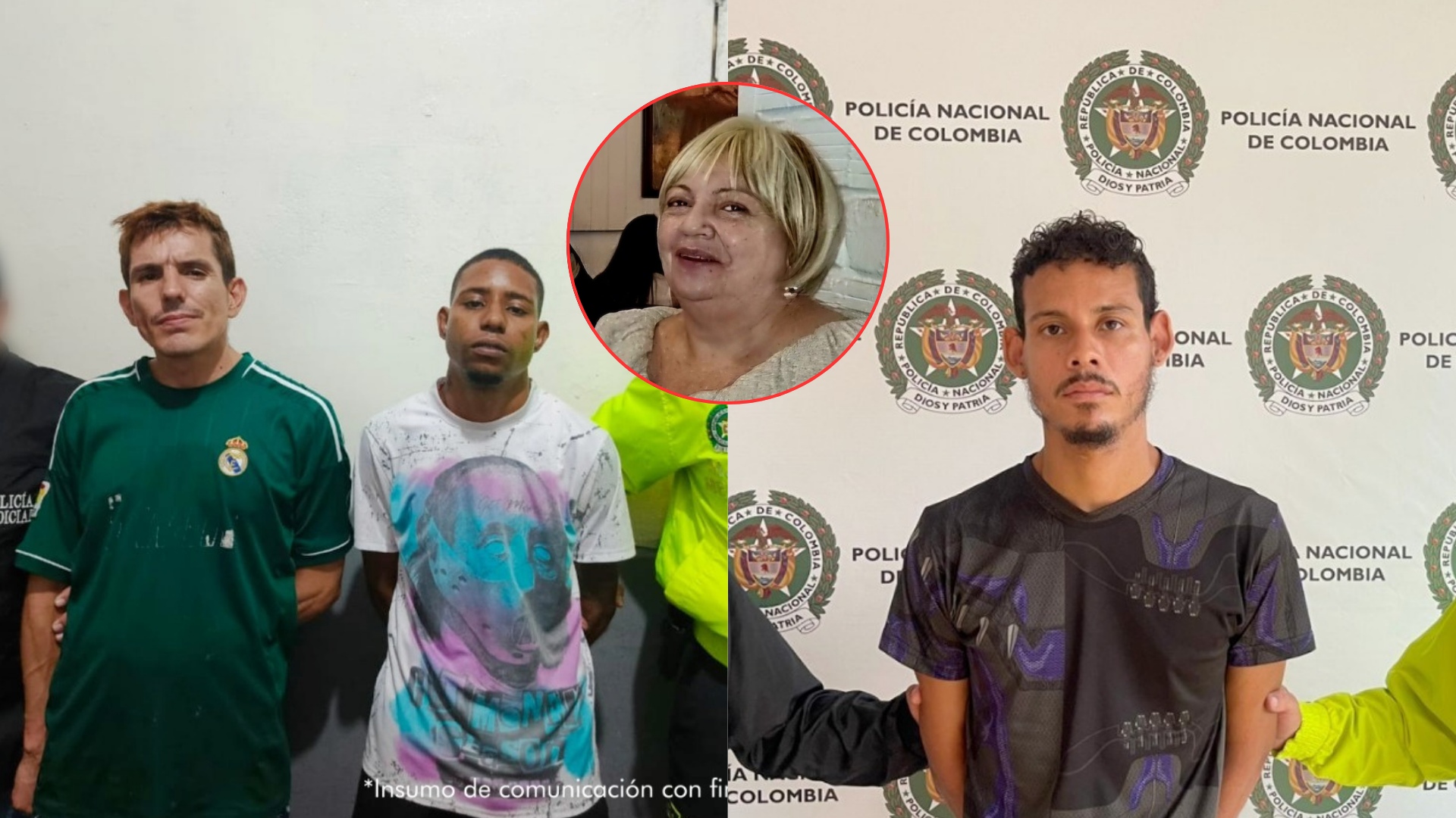 Responsables del asesinato de María Victoria Correa.