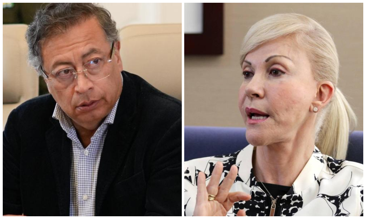 El presidente gustavo Petro y la gobernadora del Valle del Cauca, Dilian Francisca Toro.