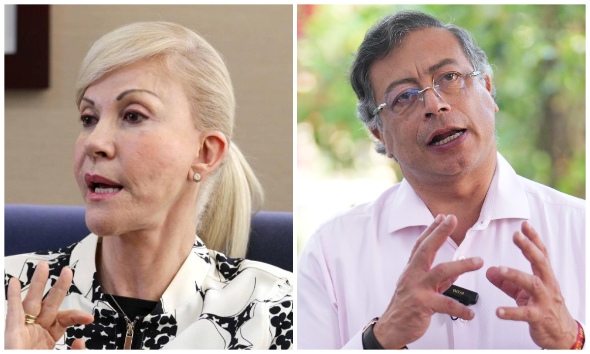 La gobernadora del Valle del Cauca, Dilian Francisca Toro, y el presidente Gustavo Petro.