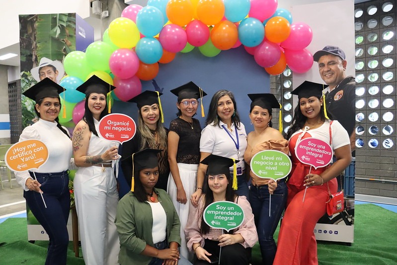 Algunos beneficiarios del programa Yarú.