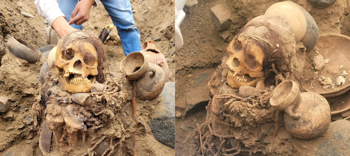 Impresionante hallazgo en Perú: encuentran una momia preincaica mientras ampliaban la red subterránea de gas