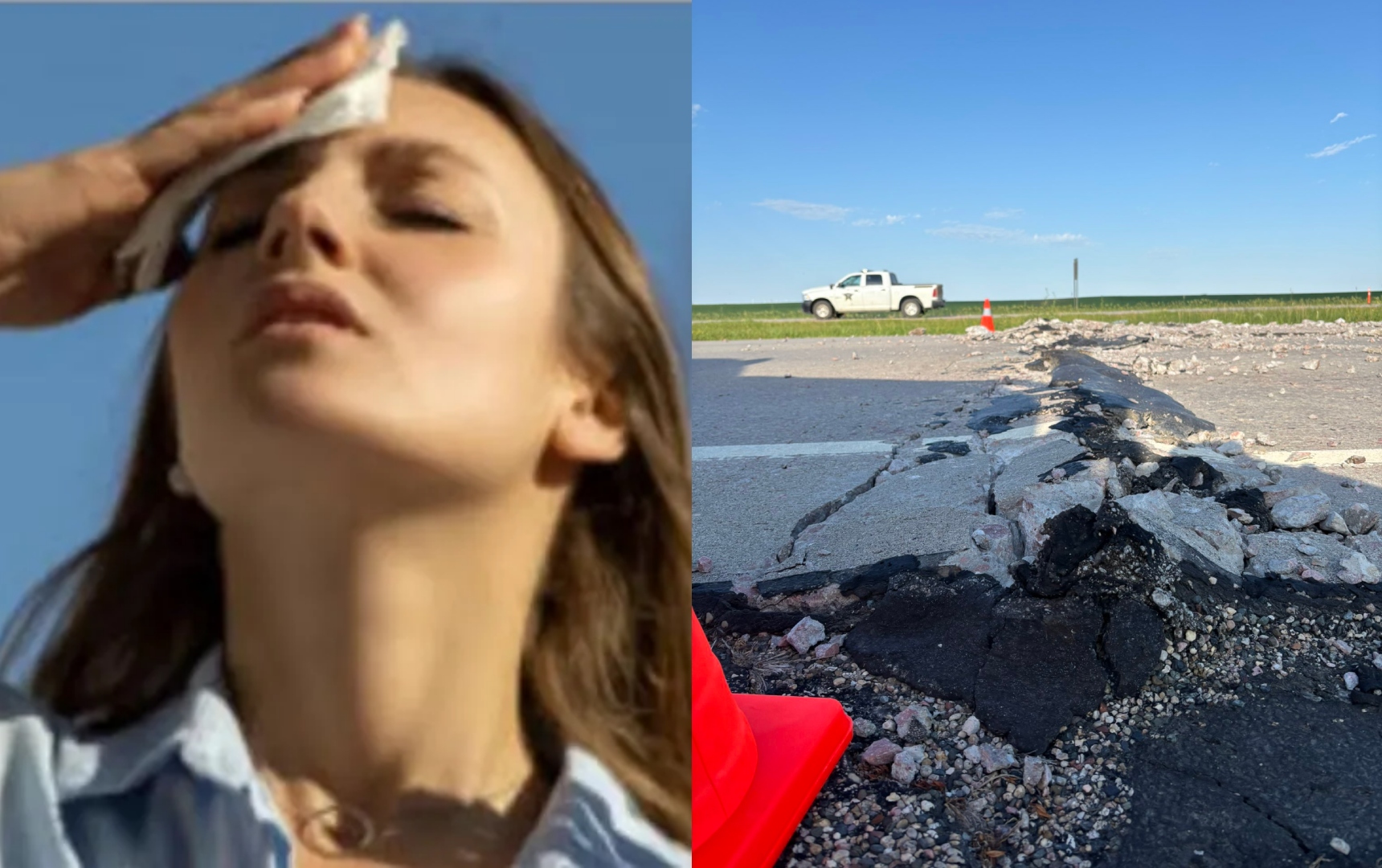 Ola de calor en autopistas
