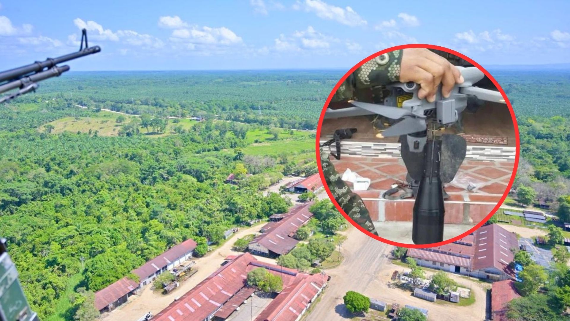 Los drones fueron lanzados a una base en Catatumbo.