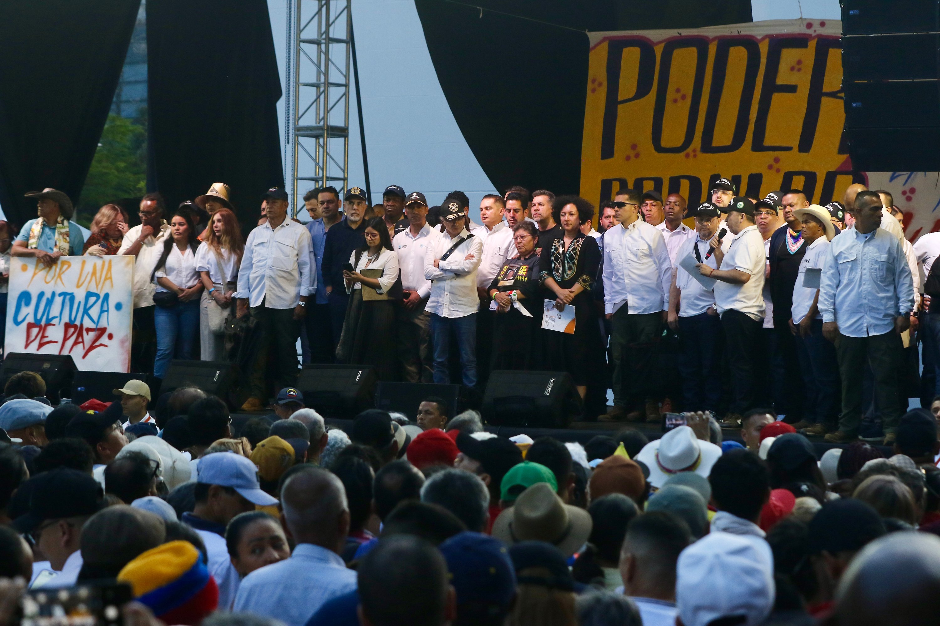 El 'tarimazo' con capos en La Alpujarra en Medellín.