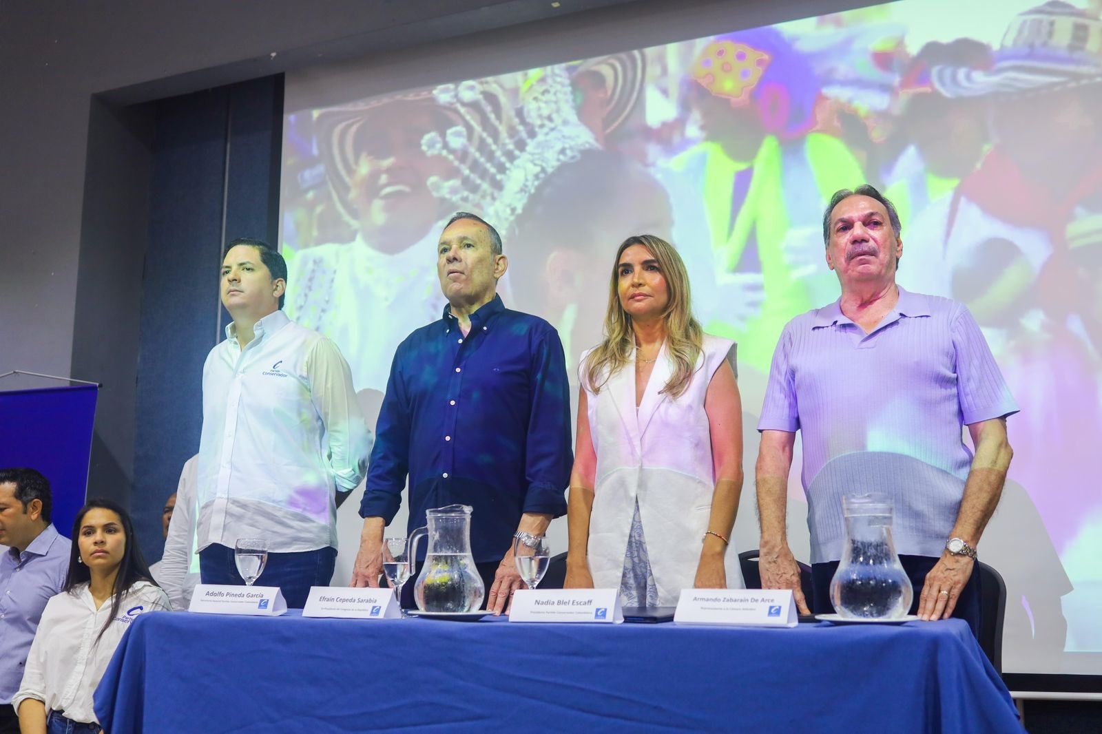 La presidenta del partido Conservador, Nadia Blel, aseguró que la colectividad quiere tener un candidato.