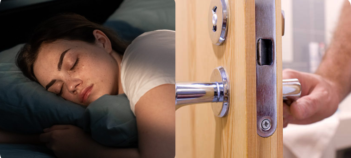 Dormi cu ușa închisă